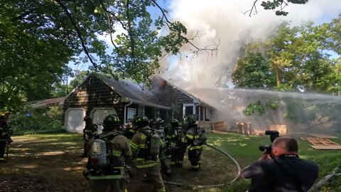 House Fire, 2nd Alarm In Lawrence NJ