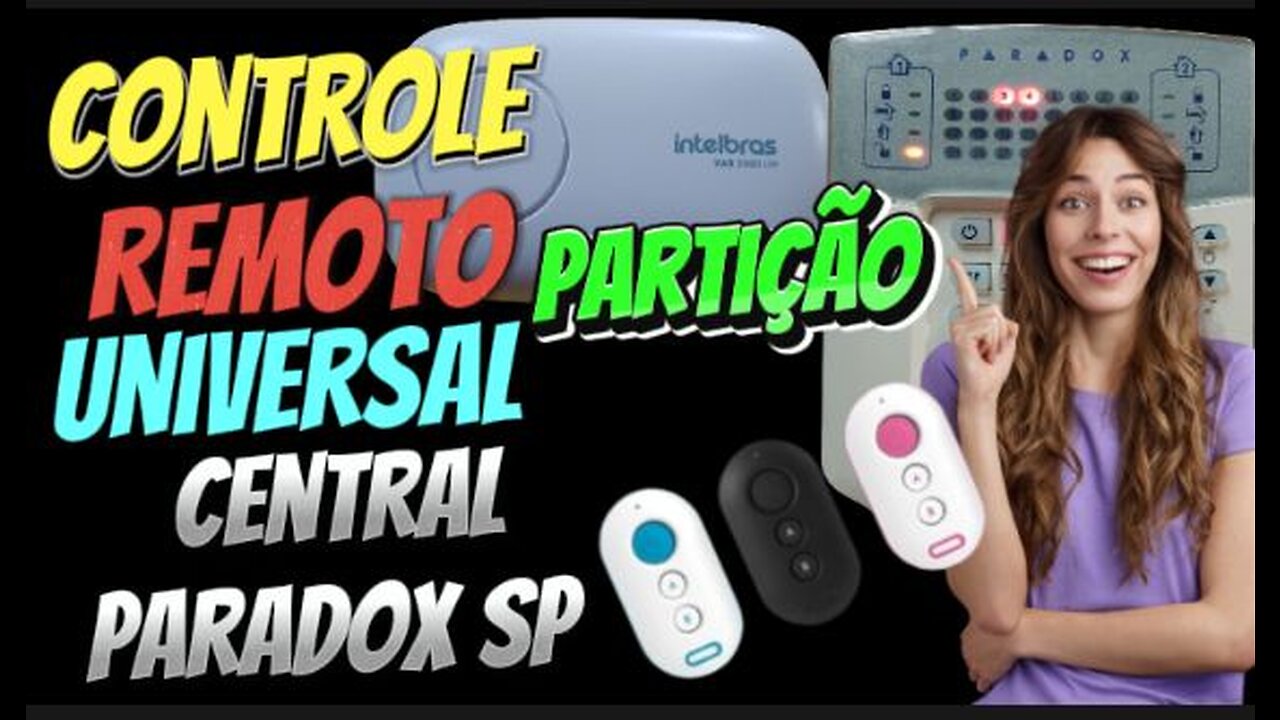 Central paradox sp controle remoto particionado