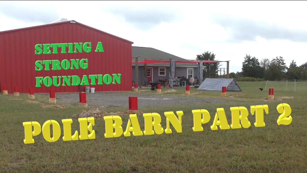 Pole Barn Part 2: Concrete Pillars