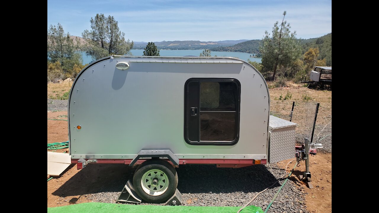 Luxury Glamping Teardrop Trailer Kitchen