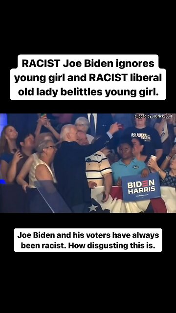 Poor Black Girl being ignored and scolded in Biden Campaign