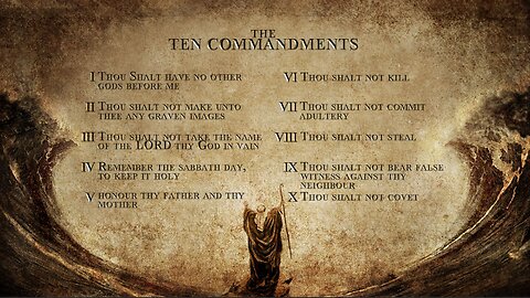 Exodus Chapter 20. The Ten Commandments. (SCRIPTURE)