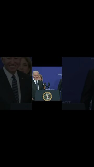 BIDEN gets LOST on stage after speech!