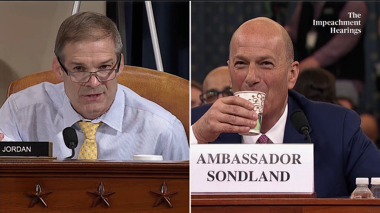 Jim Jordan Makes Sondlon Drink a Sippy Cup