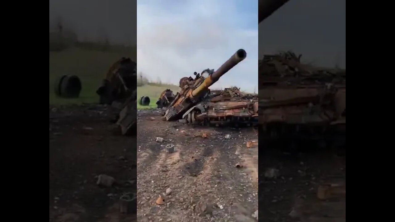 Disabled Russian T-90 Tank! Russia Ukraine War!