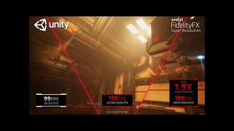 AMD FidelityFX Super Resolution Unity HDRP FSR Performance Demo