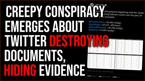 Creepy Conspiracy Theory Emerges About Twitter DESTROYING Documents And Hiding Evidence