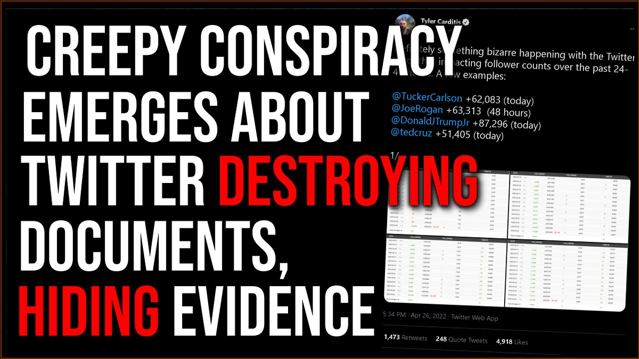 Creepy Conspiracy Theory Emerges About Twitter DESTROYING Documents And Hiding Evidence