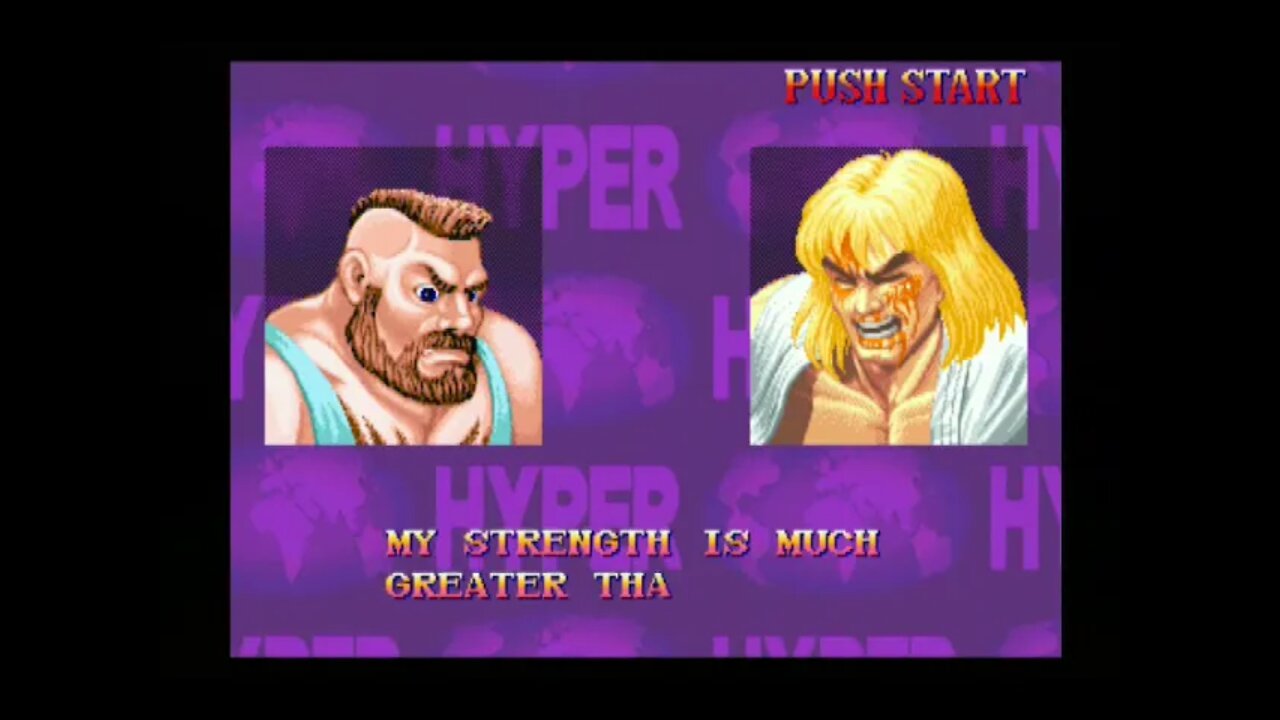 Hyper Street Fighter 2 Nerf AI (PS2) - Zangief (Turbo) - Hardest - No Continues