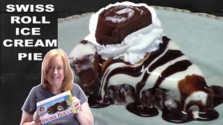 Swiss Roll ICE CREAM PIE, Little Debbie Snack Cake Recipe