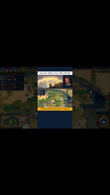 #oneturnadaychallenge #civ6 – Turn 109 - BUILDER BONANZA #shorts