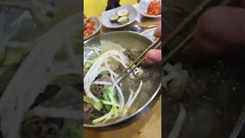 #shorts #hungry #cooking Korean Water buckwheat noodle with Egg roll!