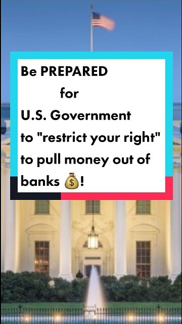 U.S. banks may RESTRICT YOU RIGHT to access your money in bank accounts soon...WTF!