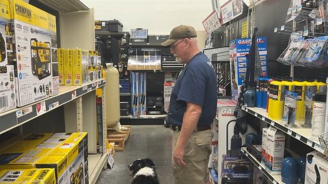 Romey working at Tractor Supply