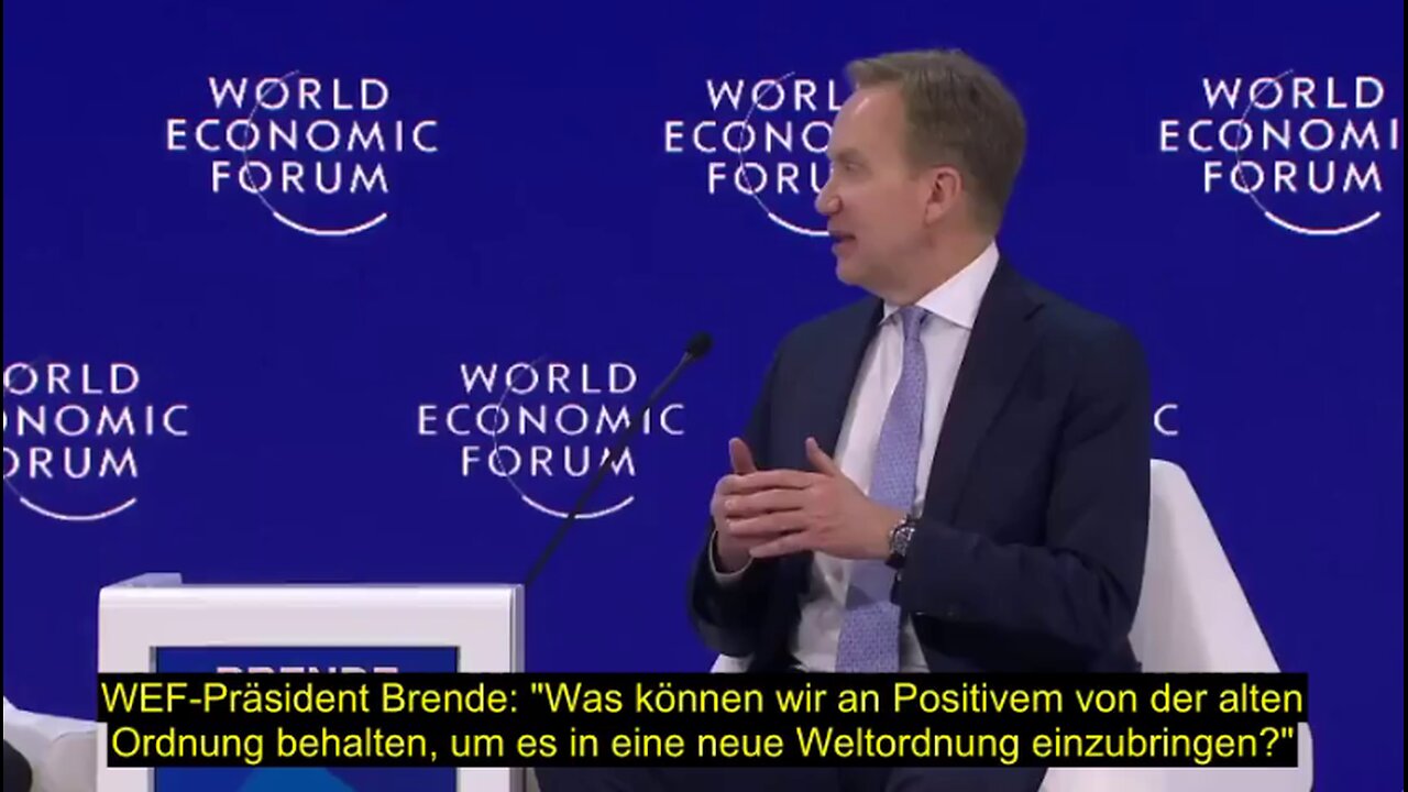 WEF-Präsident Brende: "Was können wir an Positivem von der alten Ordnung behalten