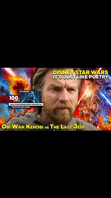 Disney Star Wars It's Just Like Poetry - Obi Wan Kenobi Vs The Last Jedi