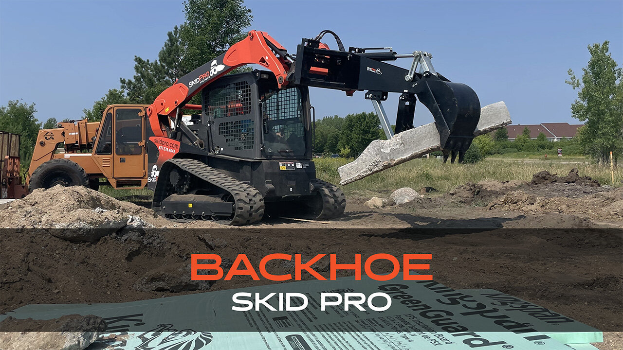 Master Trenching with a Skid Pro Backhoe Attachment!