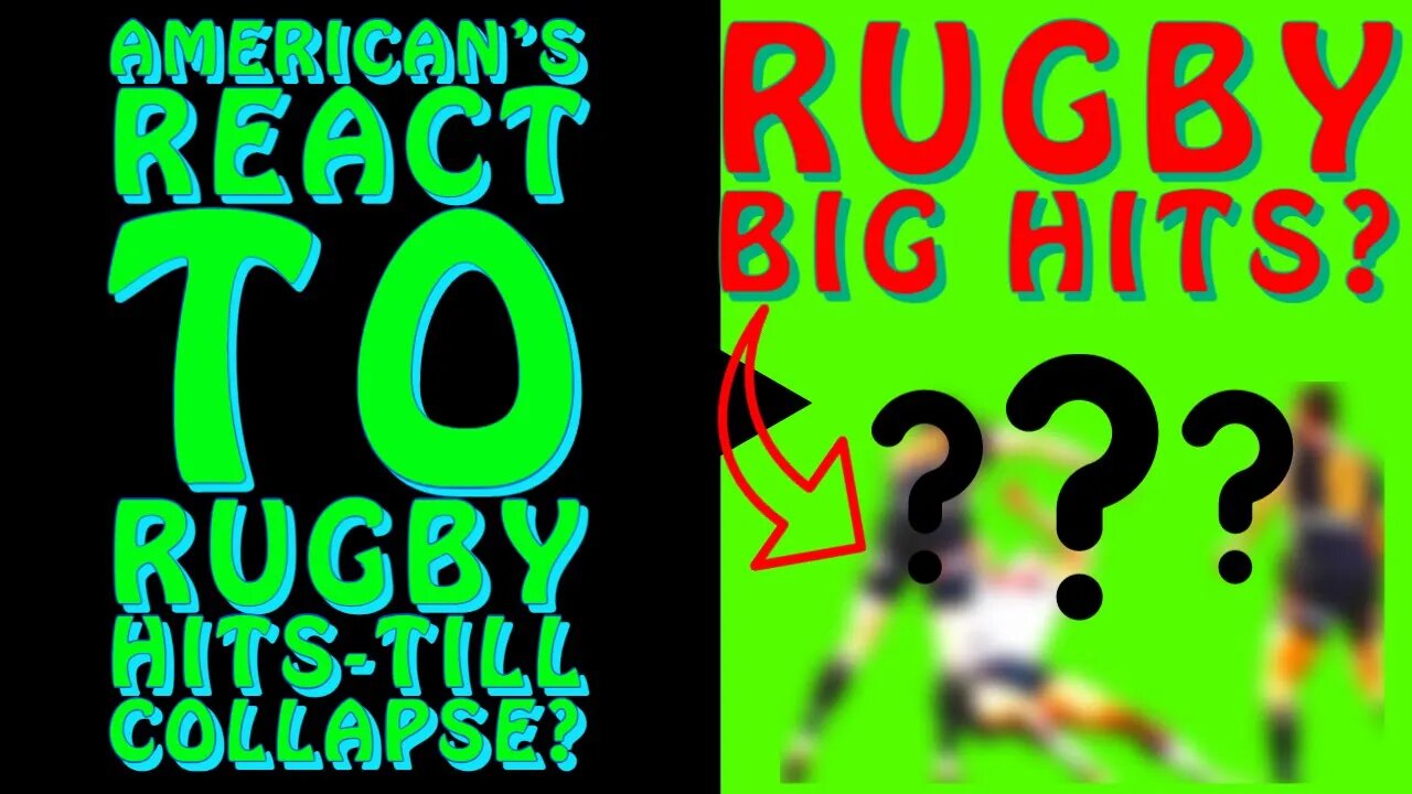 American's react to Rugby Hits-Till collapse? REACTION!