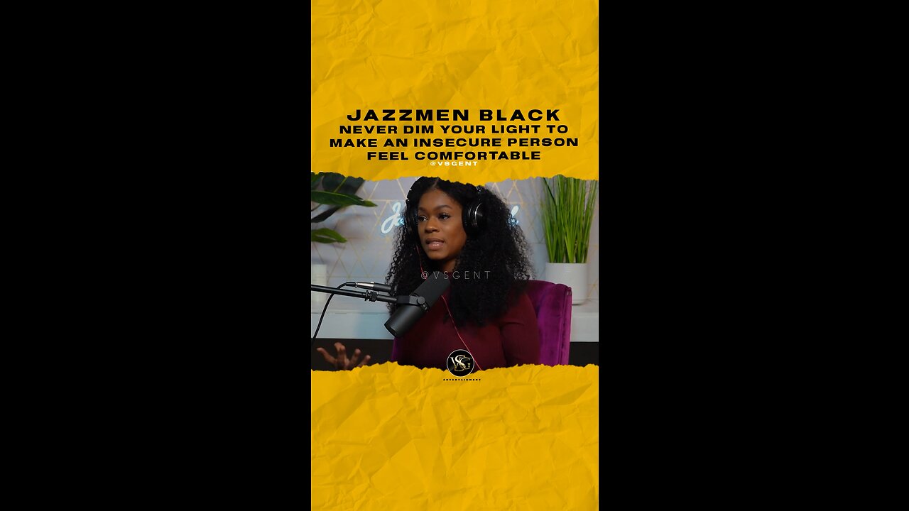 #jazzmenblack Never dim your light to make an insecure person feel comfortable