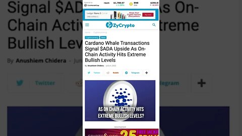 Cardano Continues To Scream Bullish!