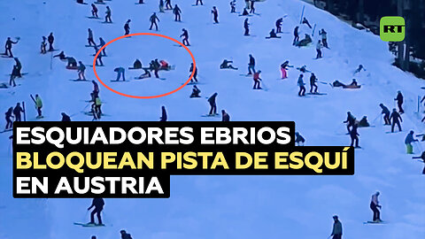 Fiesta 'après ski' termina en caos con esquiadores ebrios en Austria