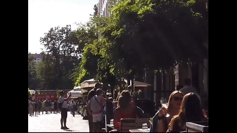 Walking in the street of Budapest