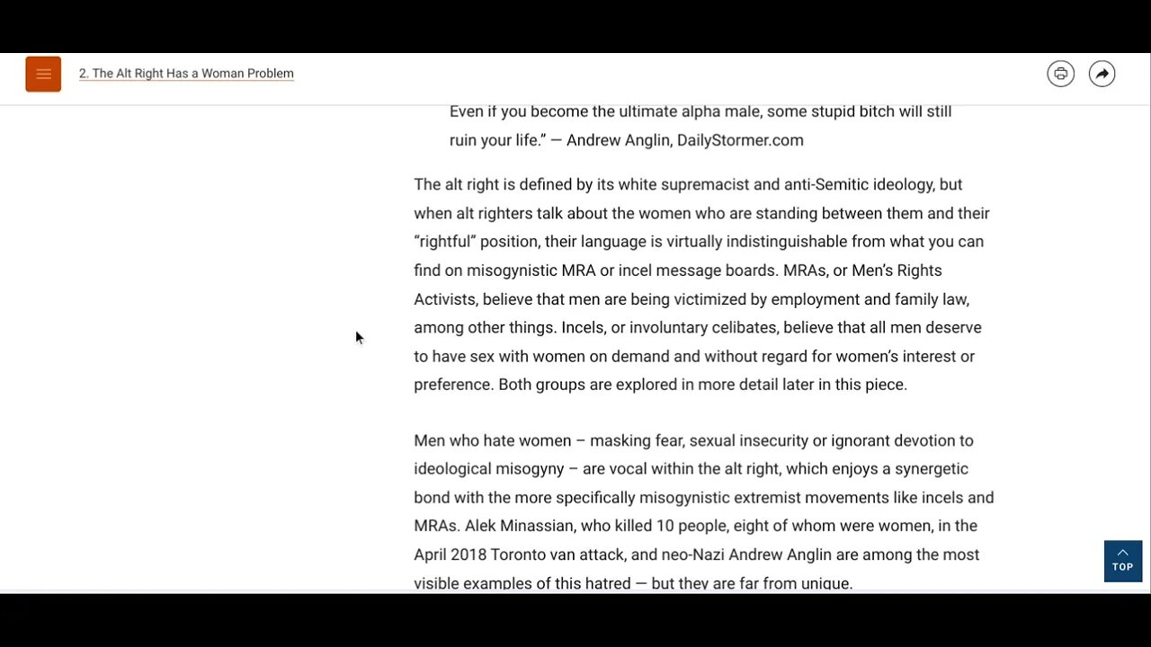 This is a male entitlement issue not a white supremacist issue