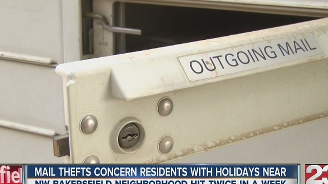 Recent mail theft leaves NW Bakersfield community concerned