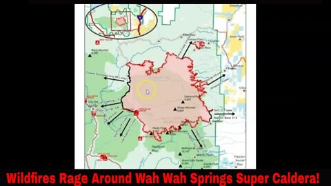 Wildfires Rage Around Wah Wah Springs Volcanic Caldera!