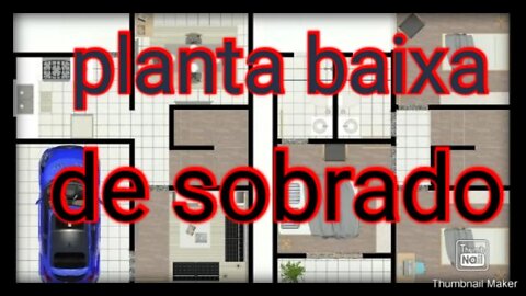 planta baixa de um sobrado