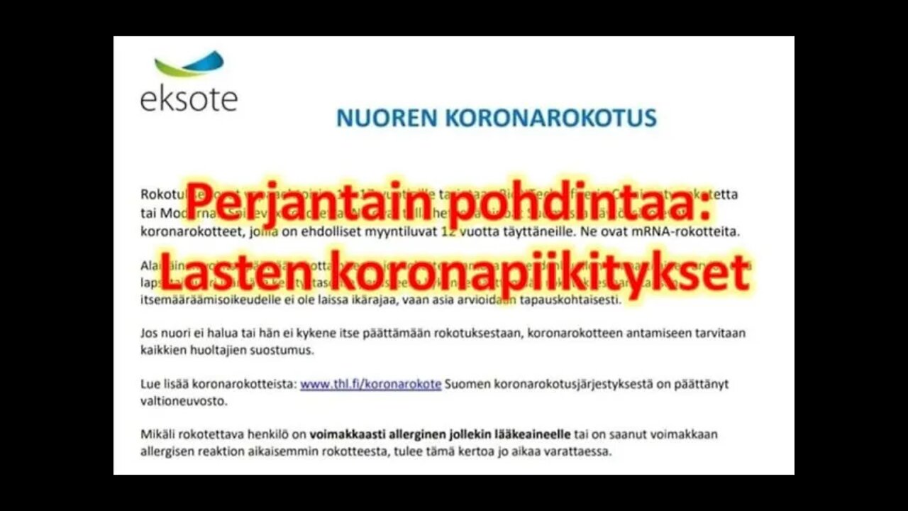 Perjantain pohdintaa - Lasten koronapiikitykset