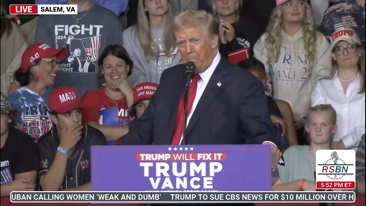 FULL SPEECH: President Trump Holds a Rally in Salem, VA - 11/2/24