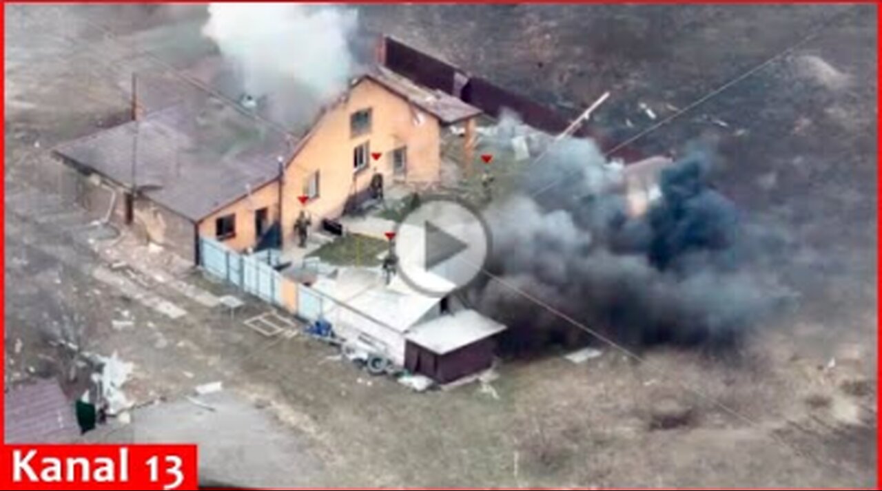 House where Russian soldiers gathered in Russian territory became target of Russian volunteers