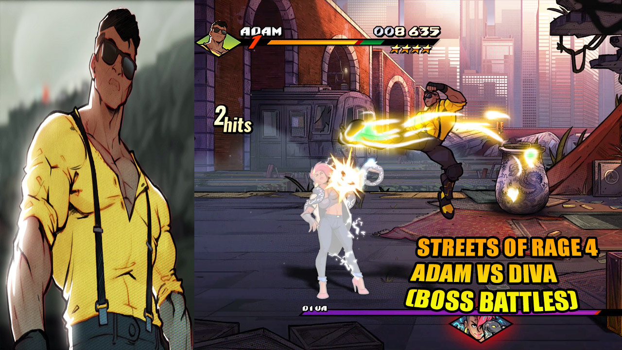 Streets Of Rage 4: Adam Vs Diva (Boss Battle)