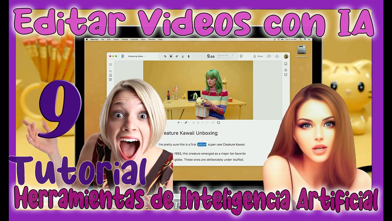 🆕 Cómo EDITAR Videos con INTELIGENCIA ARTIFICIAL ✅ DESCRIPT ✅ Herramientas IA ✅ Tutorial 9