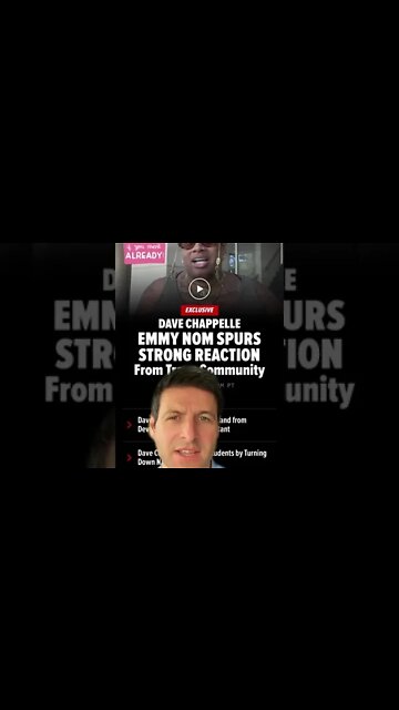 #davechappelle #emmy Nod Spurs Strong Reaction from Trans Community..