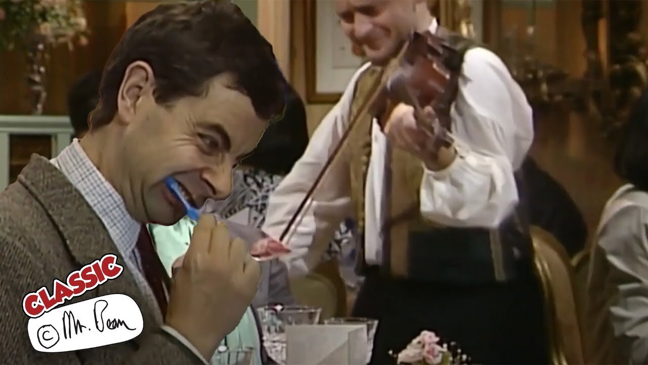 Dinner For One | Mr Bean Funny Clips | Classic Mr Bean