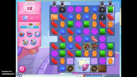 Candy Crush Level 2195 Audio Talkthrough, 3 Stars 0 Boosters