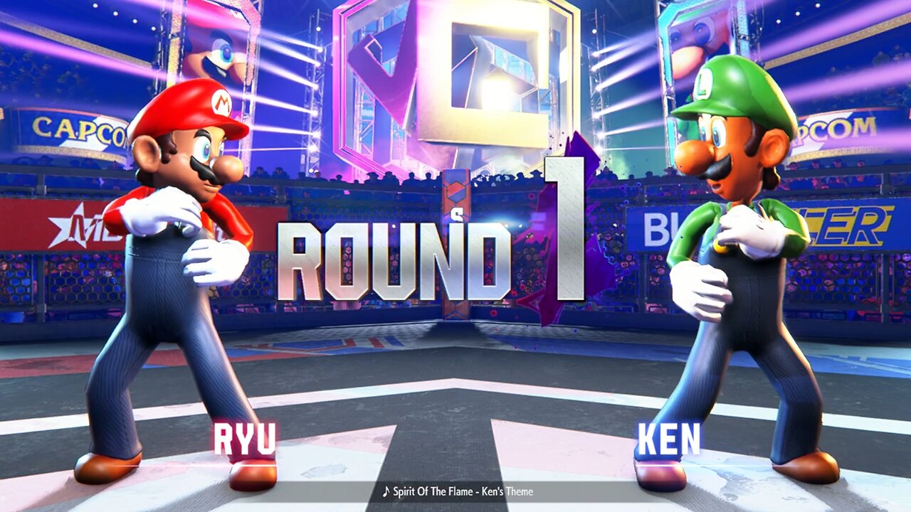 Mario Ryu vs. Luigi Ken - SF6 Mod