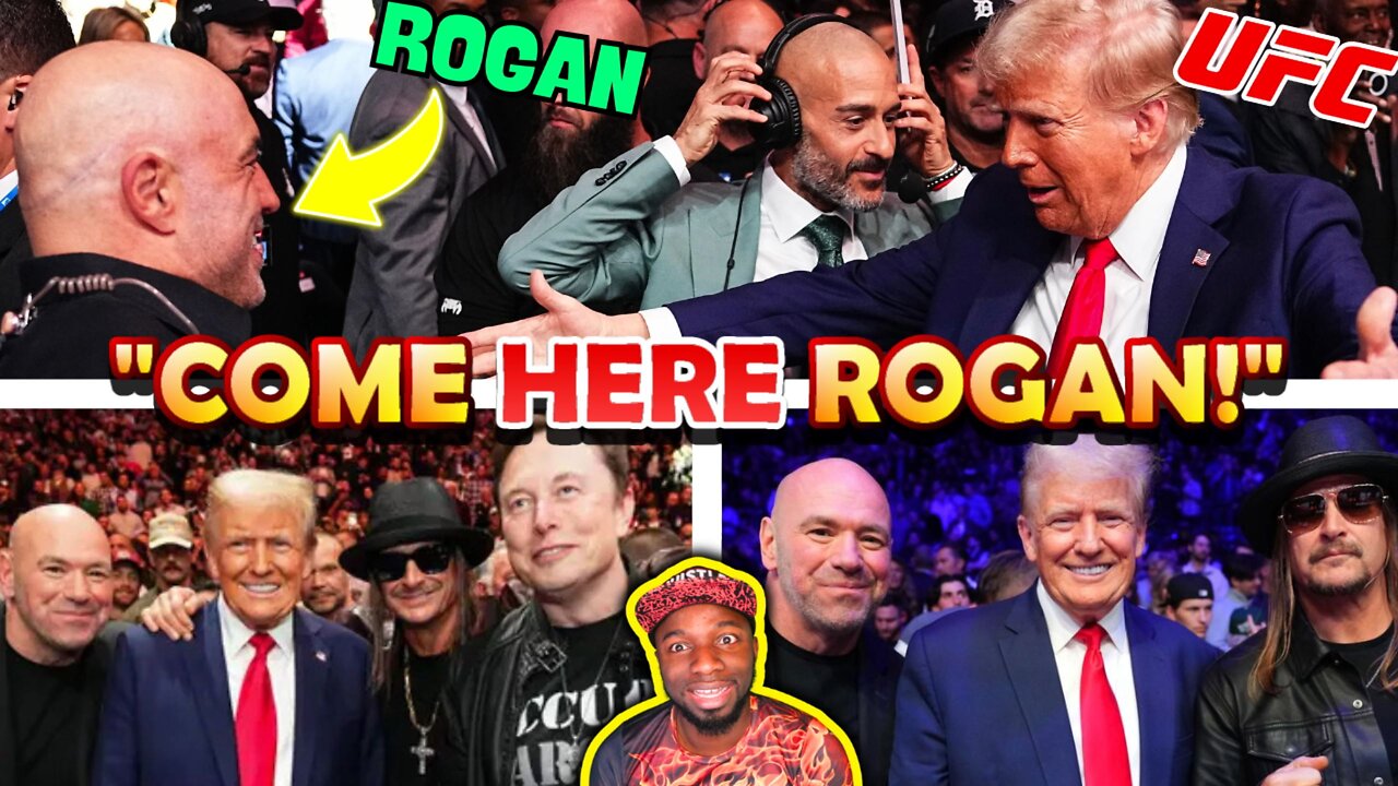 🚨UFC Crowd ERUPTS As Trump Gives MASSIVE HUG To Joe Rogan! Jon Jones Does TRUMP DANCE!