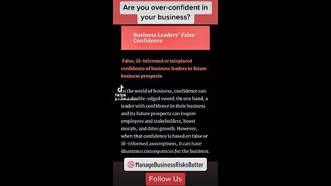 Business Leaders’ False Confidence