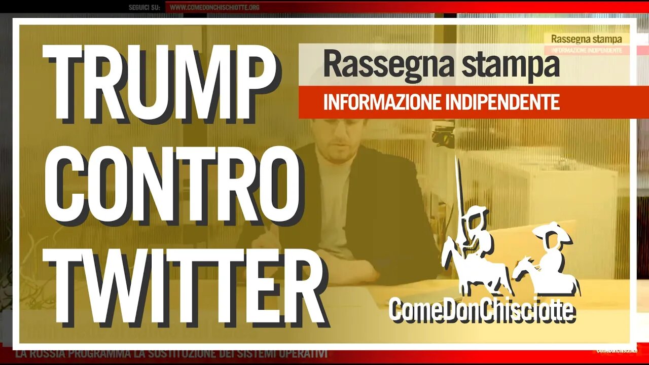 TRUMP CONTRO TWITTER - BCE VS BUNDESBANK - COPPIE DANIMARCA | TG ComeDonChisciotte 27 Mag 2020