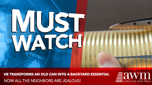 He Transforms An Old Can Into A Backyard Essential That Has All The Neighbors Jealous