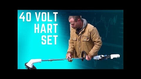 Checking out the Hart 40v string trimmer and blower