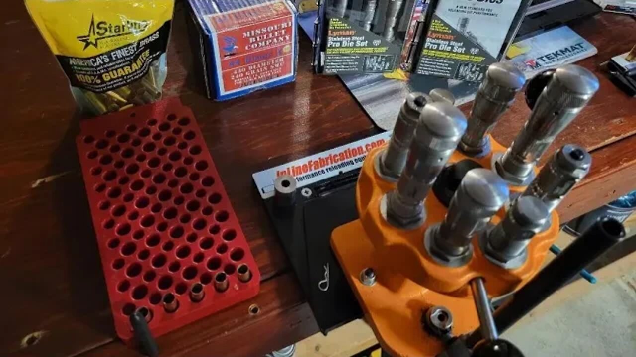 LIVE: Lyman AA8, Lyman SS Pro Dies, Missouri Bullets and Starline Brass