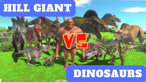 Hill Giant vs Dinosaurs Units - Animal Revolt Battle Simulator