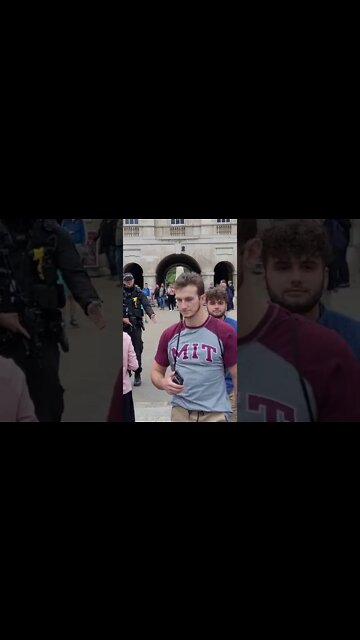 look at the tourist move aside for the queen's guard #horseguardsparade