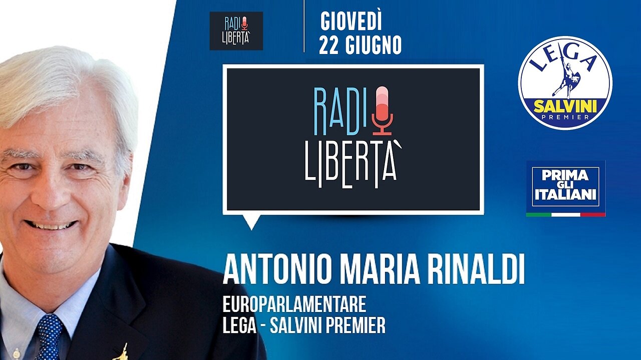 🔴 Intervista all'On. Antonio Maria Rinaldi su Radio Libertà del 22/06/2023.