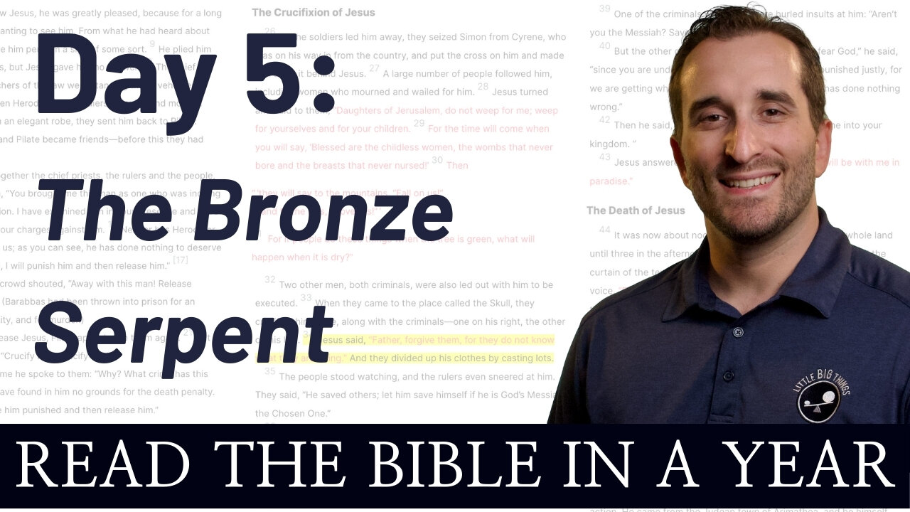 Day 5: The Bronze Serpent Explained (John 3:16) - Read the Bible in a Year - NIV