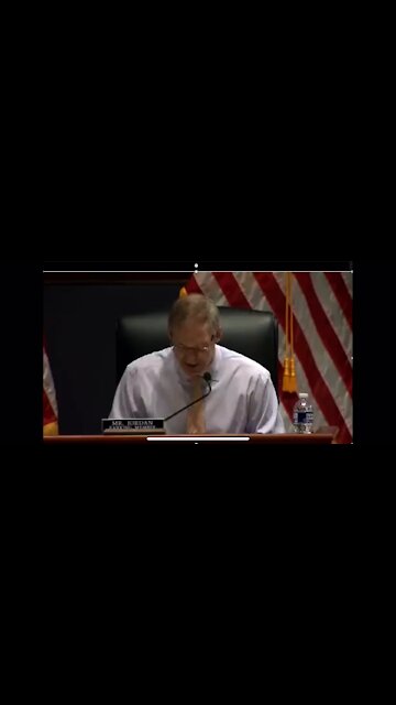 Jim Jordan tells the Attorney General how it really is.